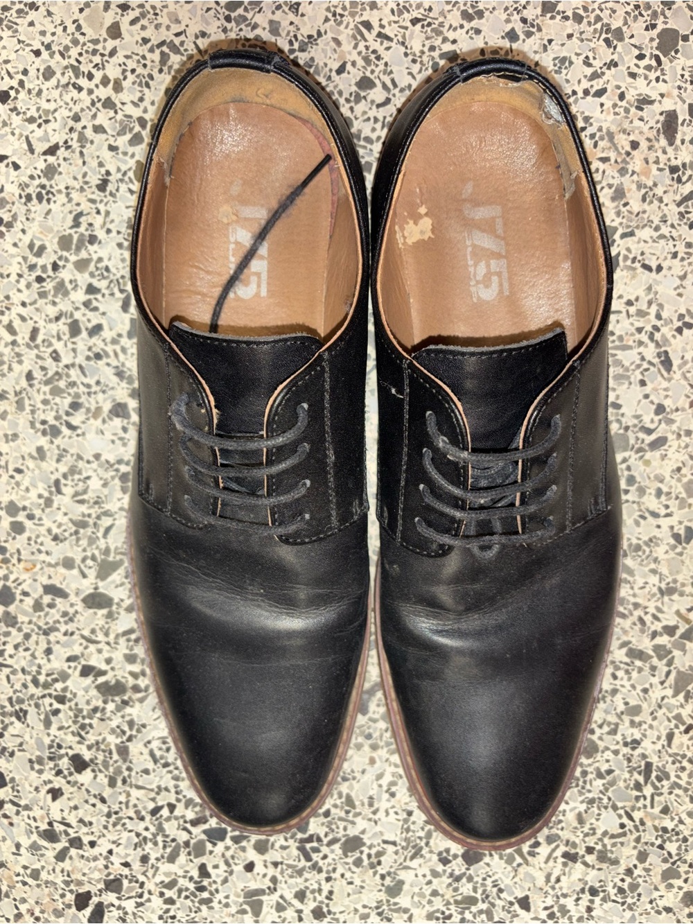 Classic Black Men's Leather Dress Shoes